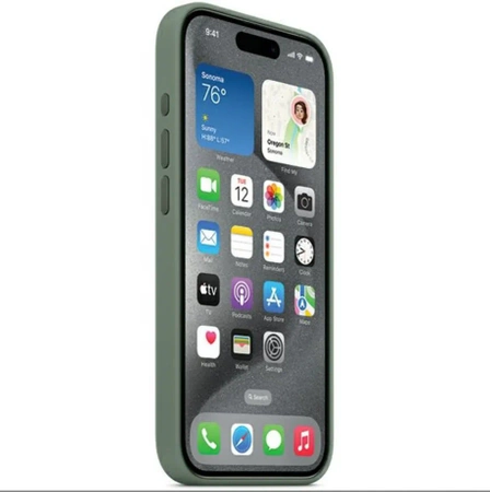 Oryginalne etui APPLE obudowa iPhone 15 PRO MAX MagSafe MT1X3ZM cyprysowe - nowe, otwarte opakowanie