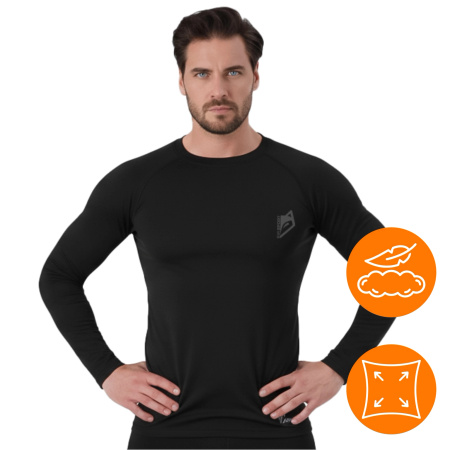 MEN'S THERMOACTIVE T-SHIRT THERMAL LONG SLEEVE BLOUSE QUICK-DRYING XL