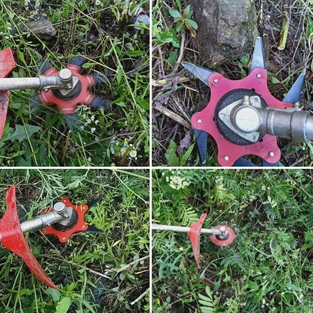 Head for petrol scythe, trimmer - disc, blade, shrub and brush trimmer