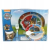 PAW PATROL Breakfast Dish Set for Microwave - plate, bowl, cup, and utensils