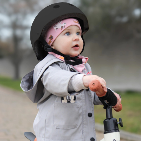 CHILDREN'S BIKE HELMET EVI KIDS for Bicycle, Skateboard, Roller Skates 48-55 cm (1-5 Years) - black