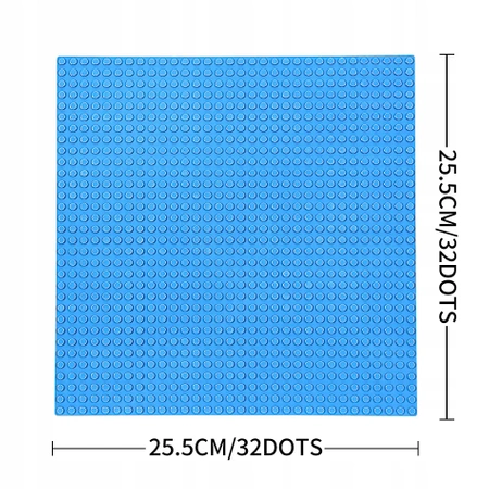 STAVEBNÍ DESKY na LEGO kostky 32x32 XL kreativní SADA 5 kusů modrý