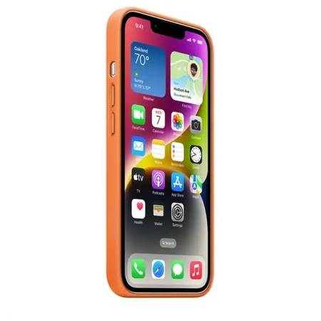 Oryginalne etui APPLE skórzana obudowa iPhone 12 Pro Max MagSafe - Orange - MHKH3ZM/A