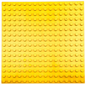 Stavební deska pro kostky LEGO DUPLO - žlutá