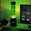 XBOX lávová lampa, noční světlo, dekorativní - zelená 33cm