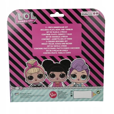 LOL Surprise Microwave Breakfast Set - Plate, Bowl, Cup L.O.L.