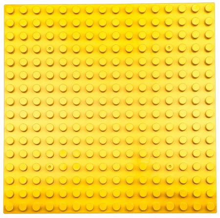 Stavební deska pro kostky LEGO DUPLO - žlutá