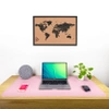 Protective desk mat for keyboard and mouse table 90x45 cm - pink dark and light