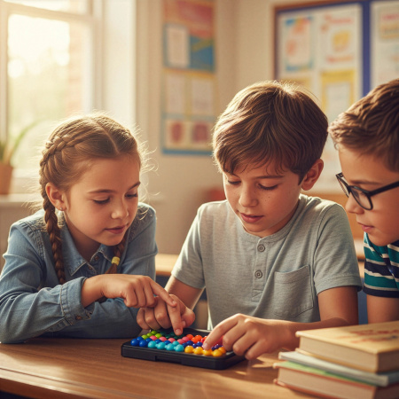 LOGICKÁ HRA HLAVOLAM IQ PUZZLE SKLÁDAČKA 6+ DESKOVÁ CESTOVNÍ 120 ÚKOLŮ