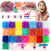 RUBBER BANDS MEGA DIY SET for Making Bracelets XXL Kit 6800 GIFT BOX