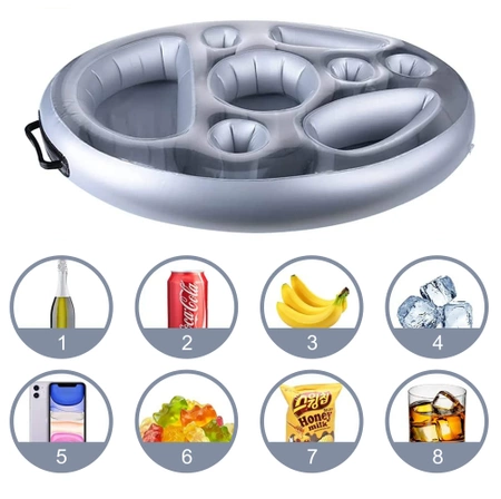 PLOVOUCÍ KULEČNÍK VÍŘIVKA NAFUKOVACÍ BAR NÁPOJE OBČERSTVENÍ