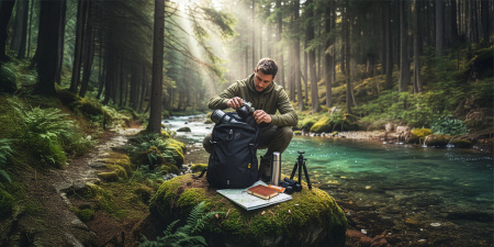 TURISTICKÝ TREKINGOVÝ HORSKÝ BATOH 25L PÁNSKÝ DÁMSKÝ SILNÝ DO HOR ČERNÝ