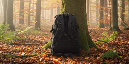 MILITARY TACTICAL BACKPACK TOURIST SPORT TREKKING FOR MOUNTAINS - BLACK