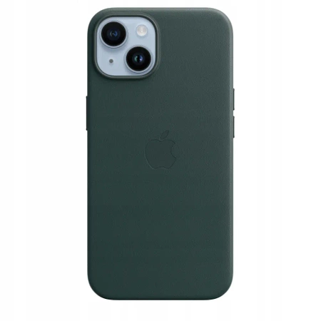 Oryginalne etui APPLE iPhone 14 Skórzane - Zielone (Forest Green) - MPP53ZM/A