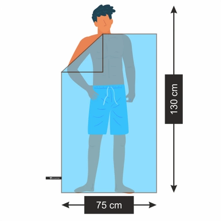 Microfiber Quick-Drying Soft Towel Gym Beach Pool 130x75 cm