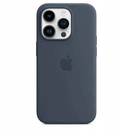 Genuine APPLE iPhone 14 Pro Max Silicone Case - Navy Blue (Storm Blue) - MPTQ3ZM/A - New, Open Package