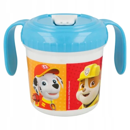 Non-spill training pig-shaped cup with handles for children - PAW PATROL