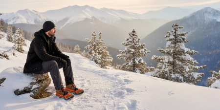 RACZKI NA BUTY Turystyczne ANTYPOŚLIZGOWE Łańcuchy KOLCE Trekkingowe ETUI - 41-44 Crampons Premium+