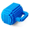 Kubek kreatywny do klocków LEGO z zestawem startowym - niebieski