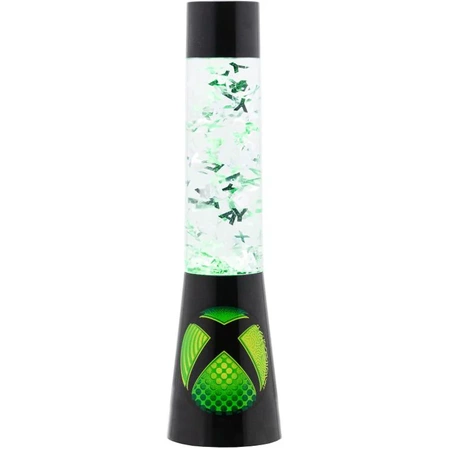 XBOX lávová lampa, noční světlo, dekorativní - zelená 33cm