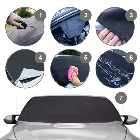 MAGNETIC ANTI-FROST WINDSHIELD COVER Car Windshield Frost Shield XXL