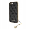 Pouzdro s přívěskem GUESS CHARMS 4G pro iPhone X / XS - šedé