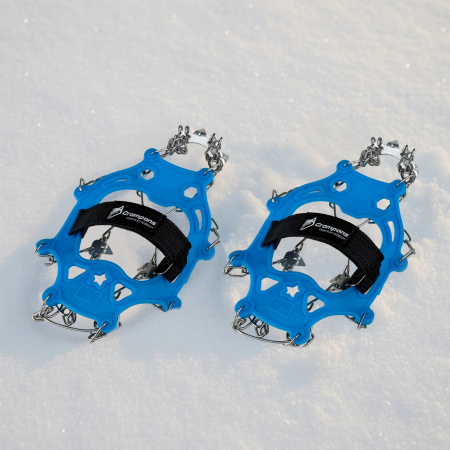 PROTISKLUZOVÉ TURISTICKÉ NÁVLEKY NA OBUV ŘETĚZY HROTY TREKINGOVÉ POUZDRO - 37-40 CRAMPONS PREMIUM