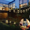 SOLÁRNÍ ZAHRADNÍ SVĚTLO GIRRANDA 30x LED žárovky TWILIGHT SENSOR