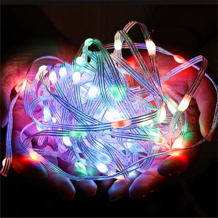 Lampičky vánoční barevné OVLÁDÁNÍ Z TELEFONU BT 200 LED 20M + APP