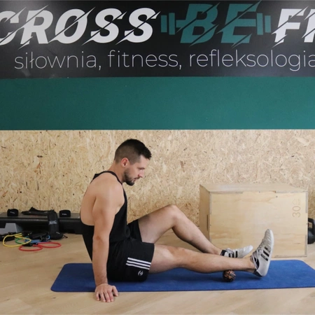 PIŁKA do MASAŻU REHABILITACYJNEGO ROLLER Wałek 8cm LACROSSE CROSSFIT +EBOOK