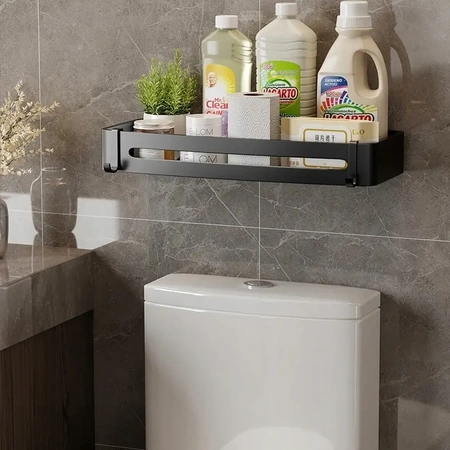 2x EVI HOME Loft Bathroom Shelf Hanging - black