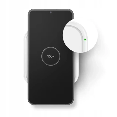 Oryginalna ładowarka indukcyjna SAMSUNG 15W EP-P2400 szybkie ładowanie grey