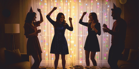 KURTYNA ŚWIETLNA LED 3x3 LAMPKI 300 Świąteczne Choinkowe GIRLANDA MULTI XXL