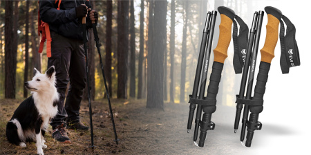 TREKINGOVÉ HOLE Chůze NORDIC WALKING HOLE CARBON Uhlíkové Vlákno | KARBONOVÉ