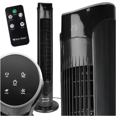 Tower Fan EVI TECH BreezeTower 32” Floor Standing Fan with IONIZATION XXL