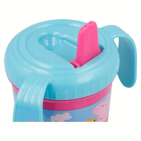 Non-spill training pig-shaped cup with handles for children - PEPPA PIG