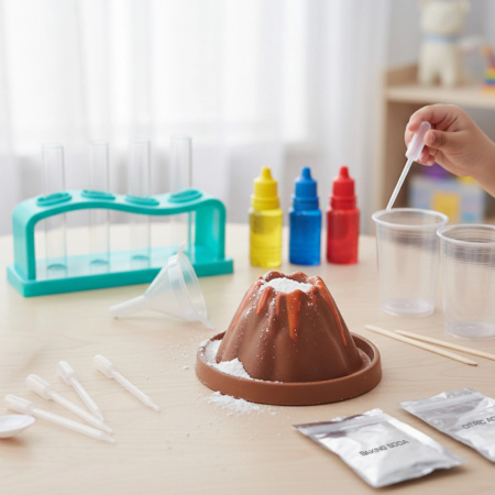 EDUCATIONAL TOY 14 SCIENCE EXPERIMENTS VOLCANO LITTLE CHEMIST SET