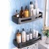 2x EVI HOME Loft Bathroom Shelf Hanging - black