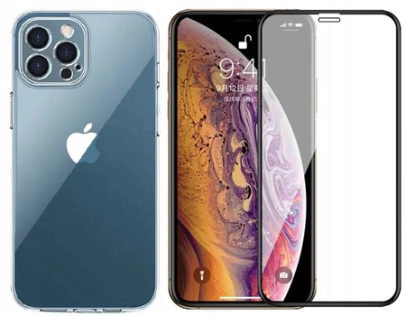 Etui ochronne pancerne + szkło hartowane do iPhone 12 / 12 Pro