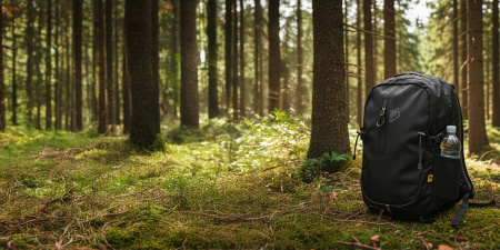 PLECAK TURYSTYCZNY TREKKINGOWY GÓRSKI 25L MĘSKI DAMSKI MOCNY W GÓRY CZARNY