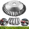 Head for petrol scythe, trimmer - wire brush weave for ankle cleaning