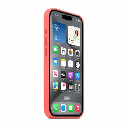 Oryginalne etui APPLE trwała obudowa iPhone 15 PRO MagSafe MT1G3ZM guawa - nowe, otwarte opakowanie