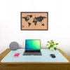 Protective desk mat for keyboard and mouse table 60x35 cm - pink and blue