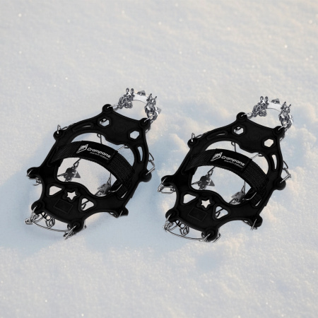 PROTISKLUZOVÉ TURISTICKÉ NÁVLEKY NA OBUV ŘETĚZY HROTY TREKINGOVÉ POUZDRO - 41-44 CRAMPONS PREMIUM