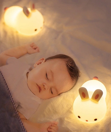 Sweet Rabbit night light for children - RGB LED lamp + TIMER + PILOT