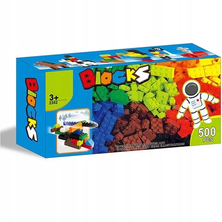 Stavebnice EVI KIDS velká kreativní sada - mix 500 dílků