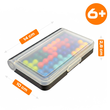 LOGICKÁ HRA HLAVOLAM IQ PUZZLE SKLÁDAČKA 6+ DESKOVÁ CESTOVNÍ 120 ÚKOLŮ