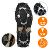HIKING SHOE GRIPPERS ANTI-SLIP CHAINS TREKKING SPIKES WITH CASE - 41-44 CRAMPONS PREMIUM