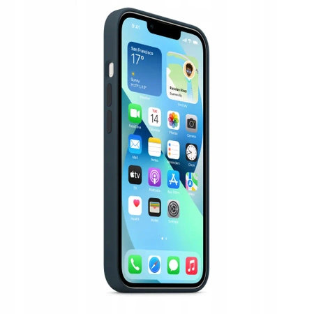 Originální silikonový kryt APPLE iPhone 13 - Granátová modř (Abyss Blue) - MM293ZM/A - nové, otevřené balení