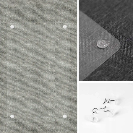 2x Folia ochronna naklejka na meble, drapak przeciw kotom - 43,5 x 30,5 cm (XL)